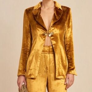 Cult Gaia Bilba Blazer in Gold